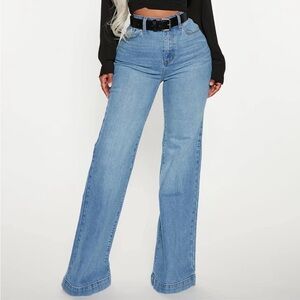 Flared Blue Jeans